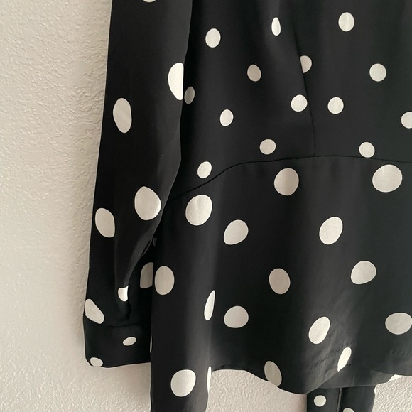 H&M Polka Dot Peplum Top ⚫️⚪️ - Picture 2 of 5